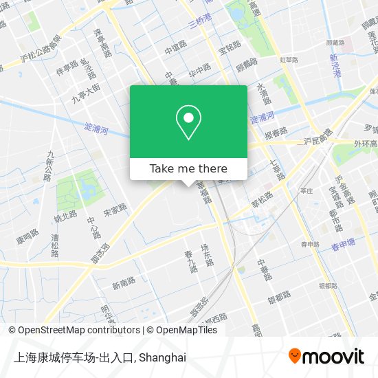 上海康城停车场-出入口 map