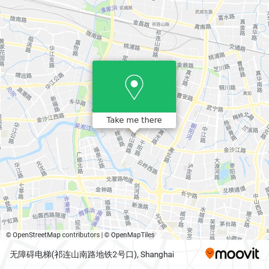 无障碍电梯(祁连山南路地铁2号口) map
