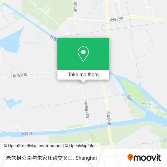 老朱枫公路与朱家庄路交叉口 map