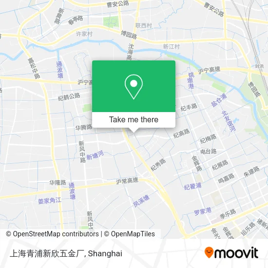 上海青浦新欣五金厂 map
