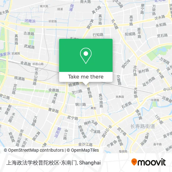上海政法学校普陀校区-东南门 map