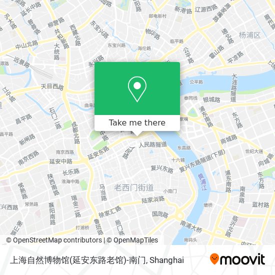 上海自然博物馆(延安东路老馆)-南门 map
