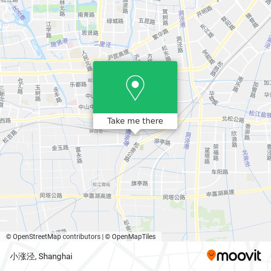 小涨泾 map