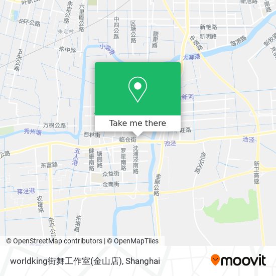 worldking街舞工作室(金山店) map