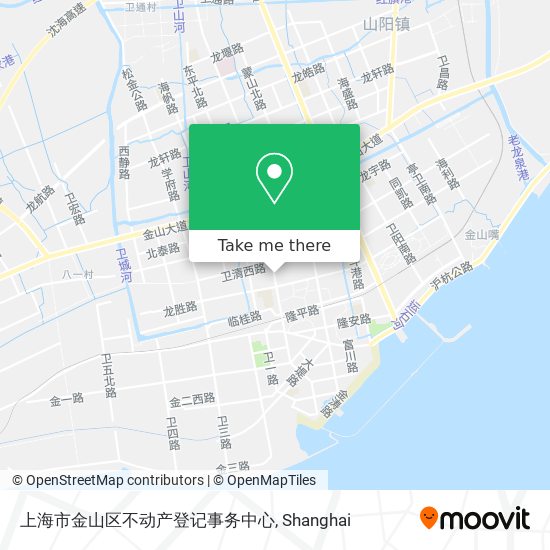 上海市金山区不动产登记事务中心 map