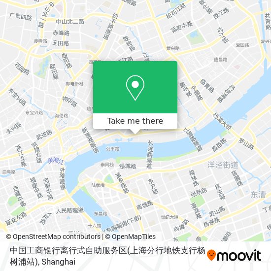 中国工商银行离行式自助服务区(上海分行地铁支行杨树浦站) map