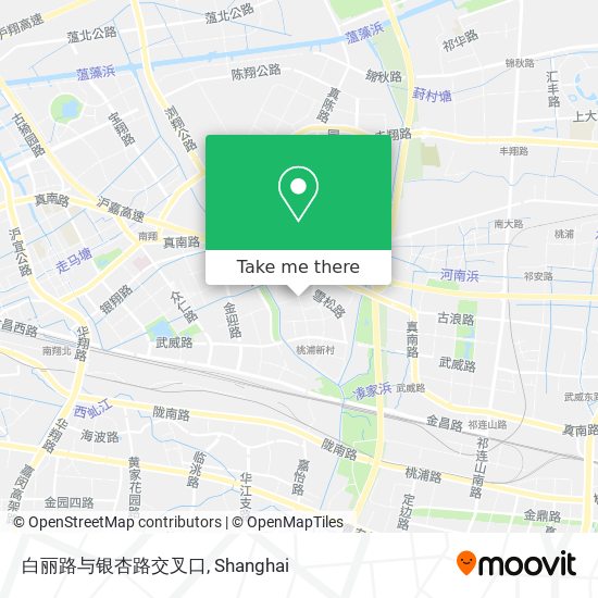 白丽路与银杏路交叉口 map