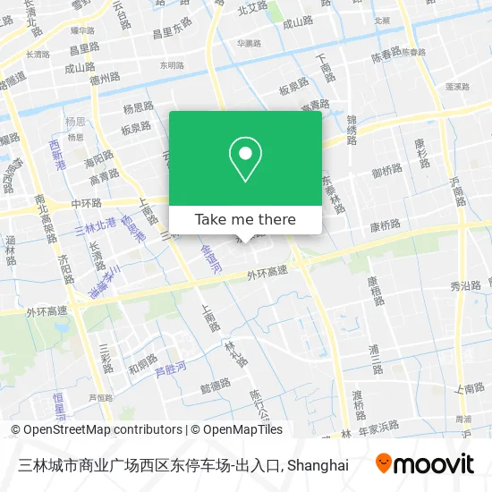 三林城市商业广场西区东停车场-出入口 map