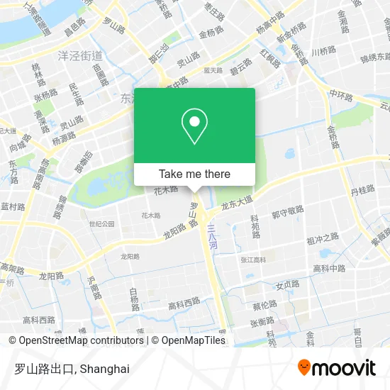 罗山路出口 map