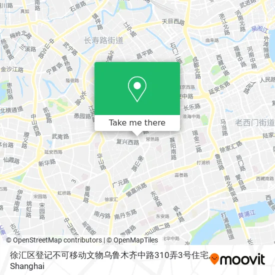 徐汇区登记不可移动文物乌鲁木齐中路310弄3号住宅 map