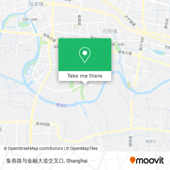 集善路与金融大道交叉口 map
