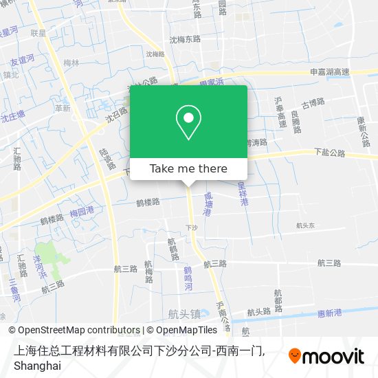 上海住总工程材料有限公司下沙分公司-西南一门 map