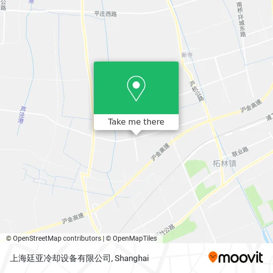 上海廷亚冷却设备有限公司 map