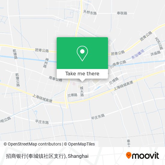 招商银行(奉城镇社区支行) map