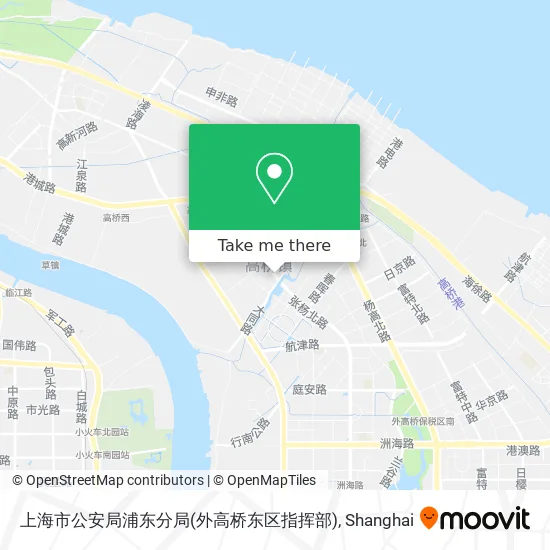 上海市公安局浦东分局(外高桥东区指挥部) map