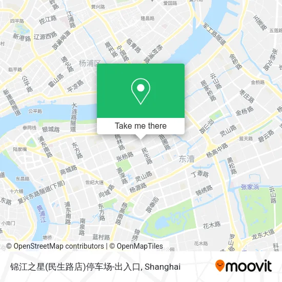 锦江之星(民生路店)停车场-出入口 map