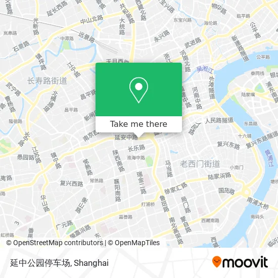 延中公园停车场 map