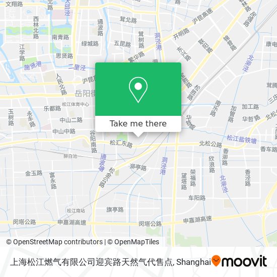 上海松江燃气有限公司迎宾路天然气代售点 map