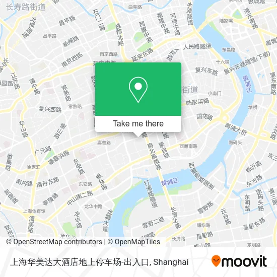 上海华美达大酒店地上停车场-出入口 map