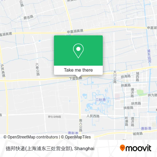 德邦快递(上海浦东三灶营业部) map
