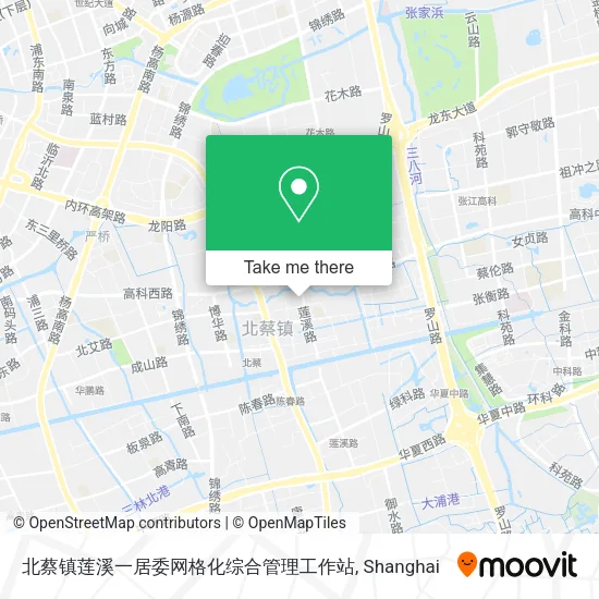 北蔡镇莲溪一居委网格化综合管理工作站 map