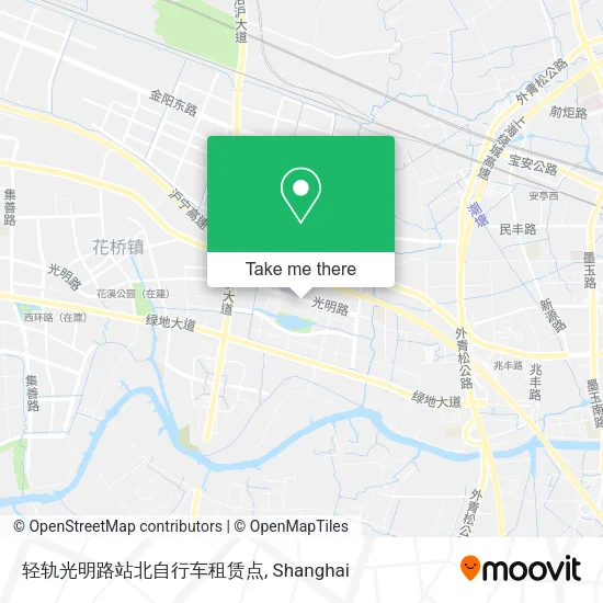 轻轨光明路站北自行车租赁点 map