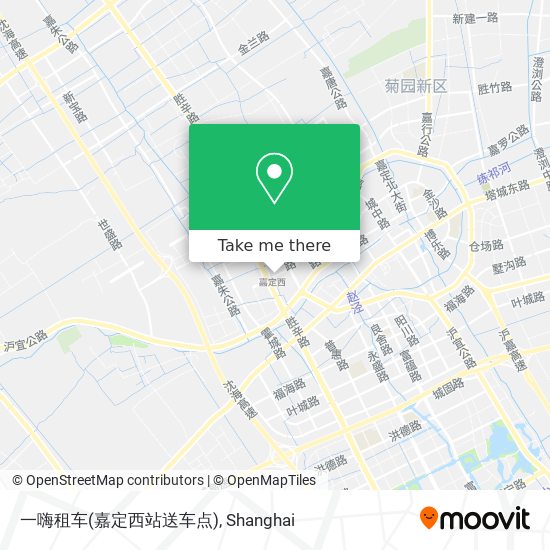 一嗨租车(嘉定西站送车点) map