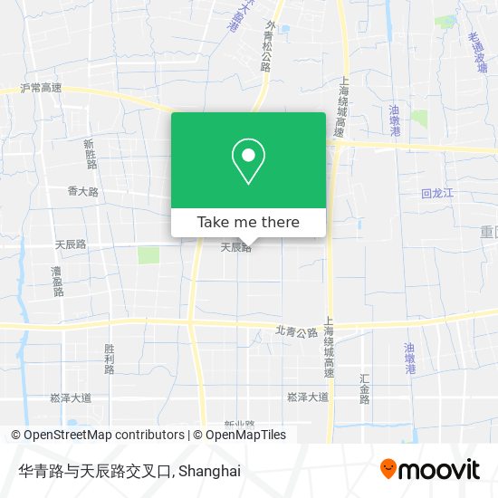 华青路与天辰路交叉口 map
