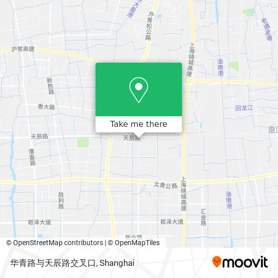 华青路与天辰路交叉口 map