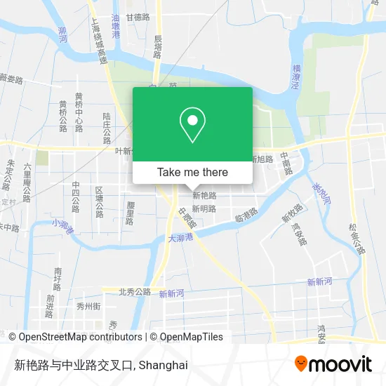 新艳路与中业路交叉口 map
