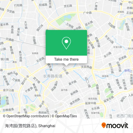 海湾园(普陀路店) map