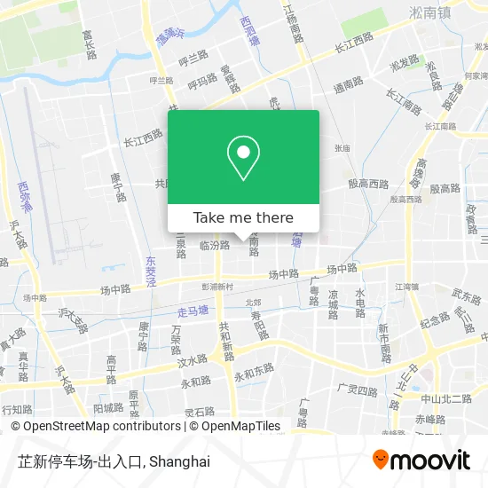 芷新停车场-出入口 map