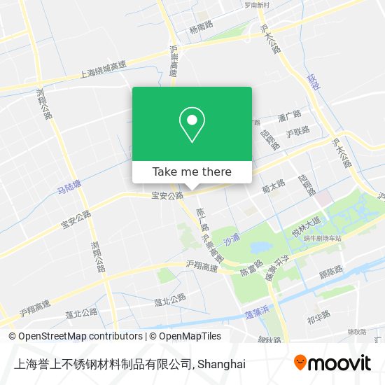 上海誉上不锈钢材料制品有限公司 map