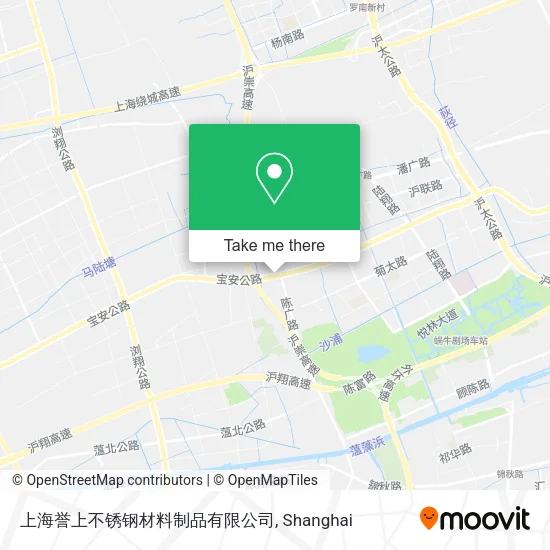 上海誉上不锈钢材料制品有限公司 map
