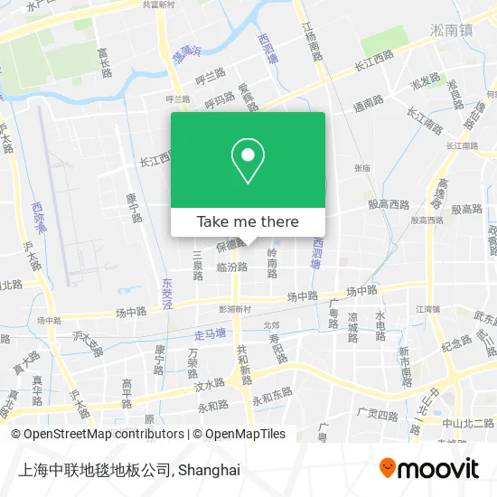 上海中联地毯地板公司 map