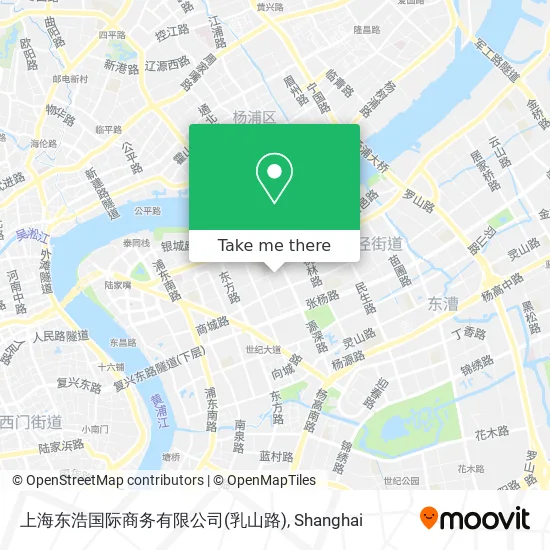 上海东浩国际商务有限公司(乳山路) map