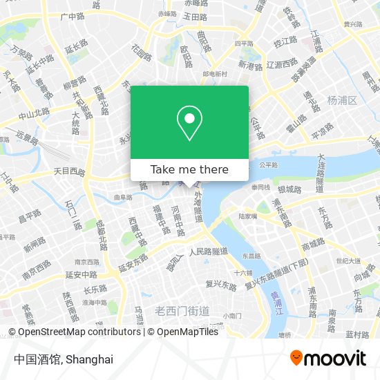 中国酒馆 map