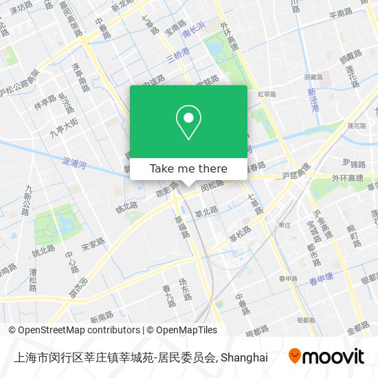 上海市闵行区莘庄镇莘城苑-居民委员会 map