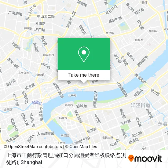 上海市工商行政管理局虹口分局消费者维权联络点(丹徒路) map