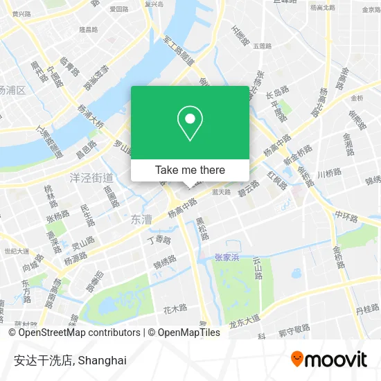 安达干洗店 map