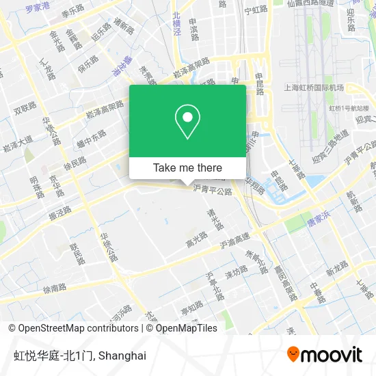 虹悦华庭-北1门 map