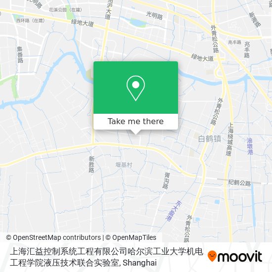 上海汇益控制系统工程有限公司哈尔滨工业大学机电工程学院液压技术联合实验室 map