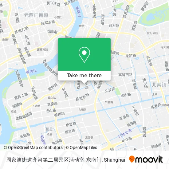 周家渡街道齐河第二居民区活动室-东南门 map