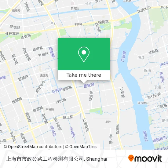 上海市市政公路工程检测有限公司 map