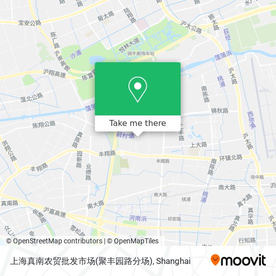 上海真南农贸批发市场(聚丰园路分场) map