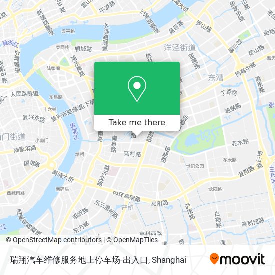 瑞翔汽车维修服务地上停车场-出入口 map