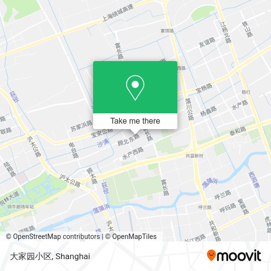 大家园小区 map
