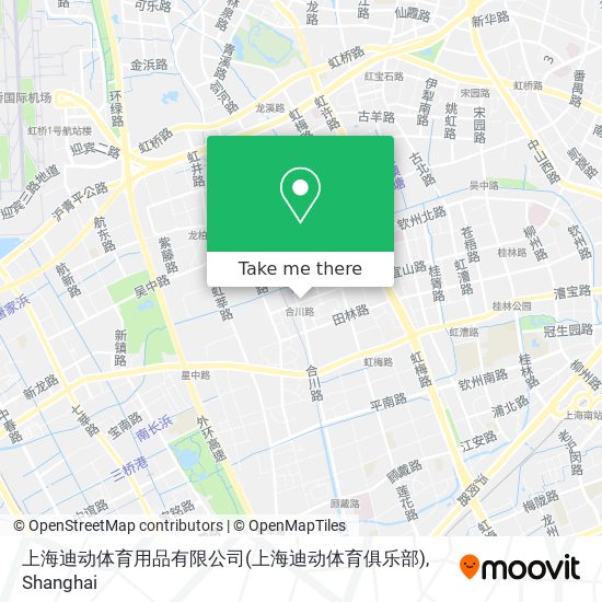 上海迪动体育用品有限公司(上海迪动体育俱乐部) map