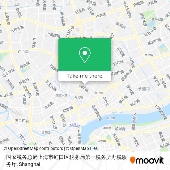 国家税务总局上海市虹口区税务局第一税务所办税服务厅 map