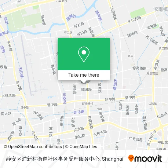 静安区浦新村街道社区事务受理服务中心 map